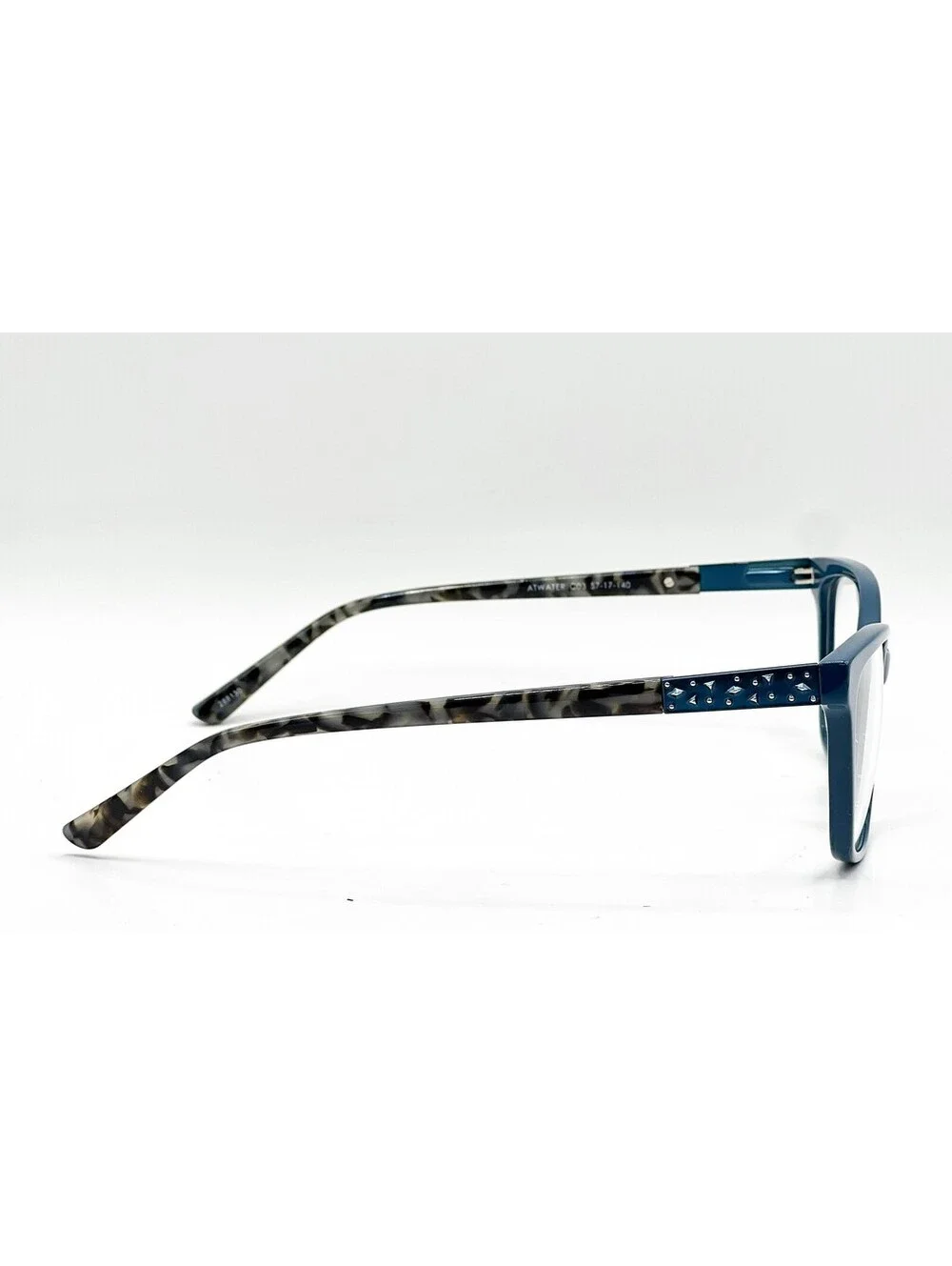 Nicole Miller Atwater C03 Teal/Black Authentic Eyeglasses 57-17-140